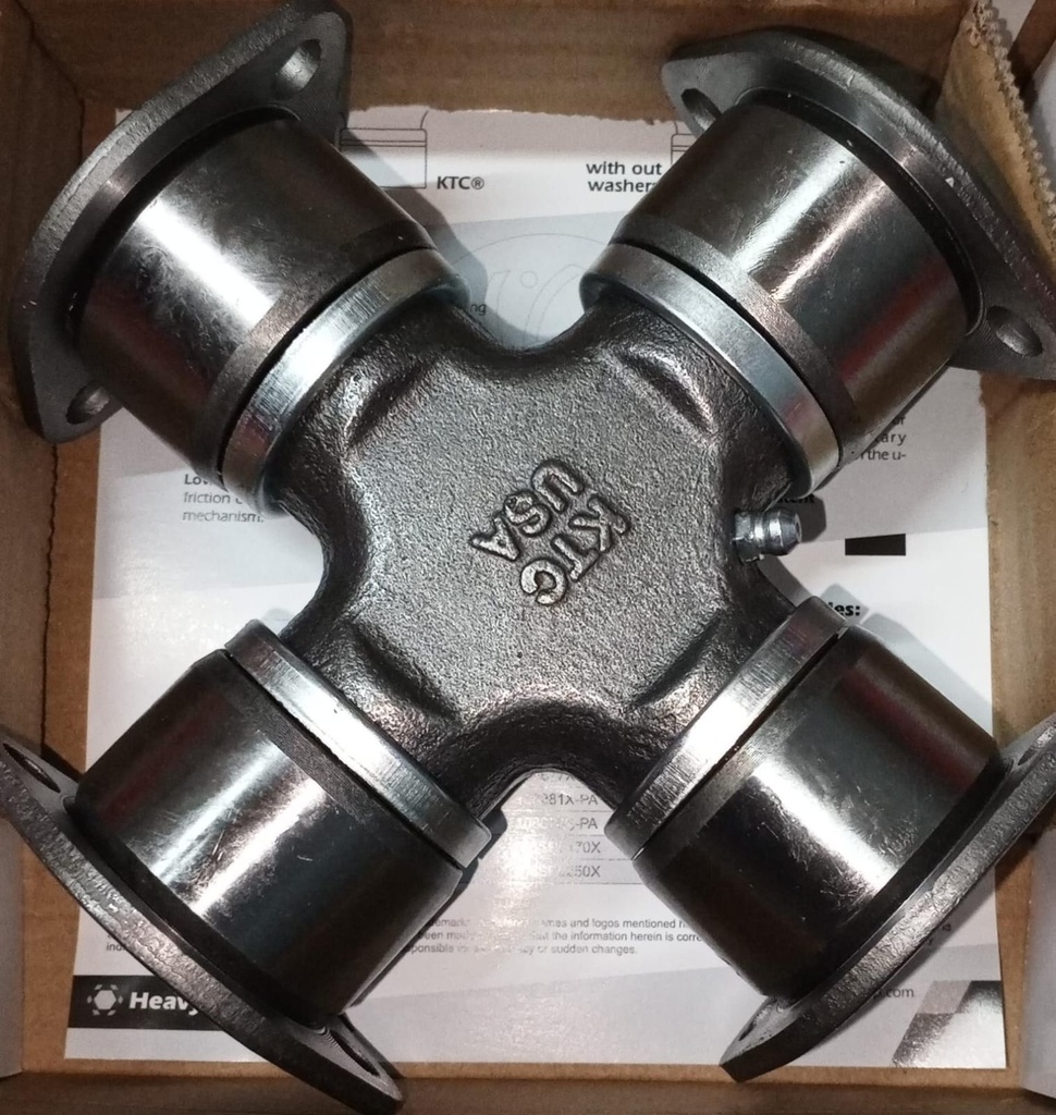 CRUCETA CARDAN DADO 49.2-147-155PL KY280X TU500 GU5000 108280-AP(KTC) 108-280X 108280X-1(KTC)  CRUCETA6" CON CHAPETAS G5-177X FORD CARG