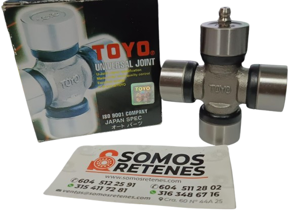 CRUCETA CARDAN DADO 26-58.5-68F PINA POR FUERA  TM184, XM184(TOYO) GRAN VITARA USAR ARANDELAS HASTA 70MM