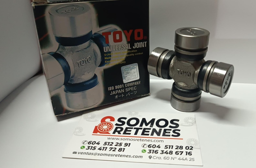 CRUCETA CARDAN DADO 25-58-63D CRUCETA PP40 GUS1 TN127 XN127 GUN27 XS101 TS101 CARDAN DE SUZUKI LJ80 SJ410 TODOS 