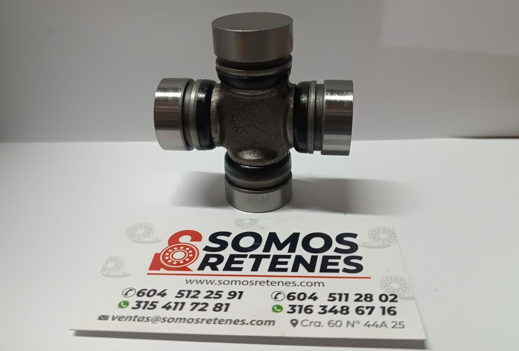 CRUCETA CARDAN DADO 25-58-63.8F PINA FUERA Y DENTRO CARDAN CHEVROLET SAMURAI, MITSUBISHI L300, ASIA TOPIC, VANS N300  X398 UJT VAN DFSK