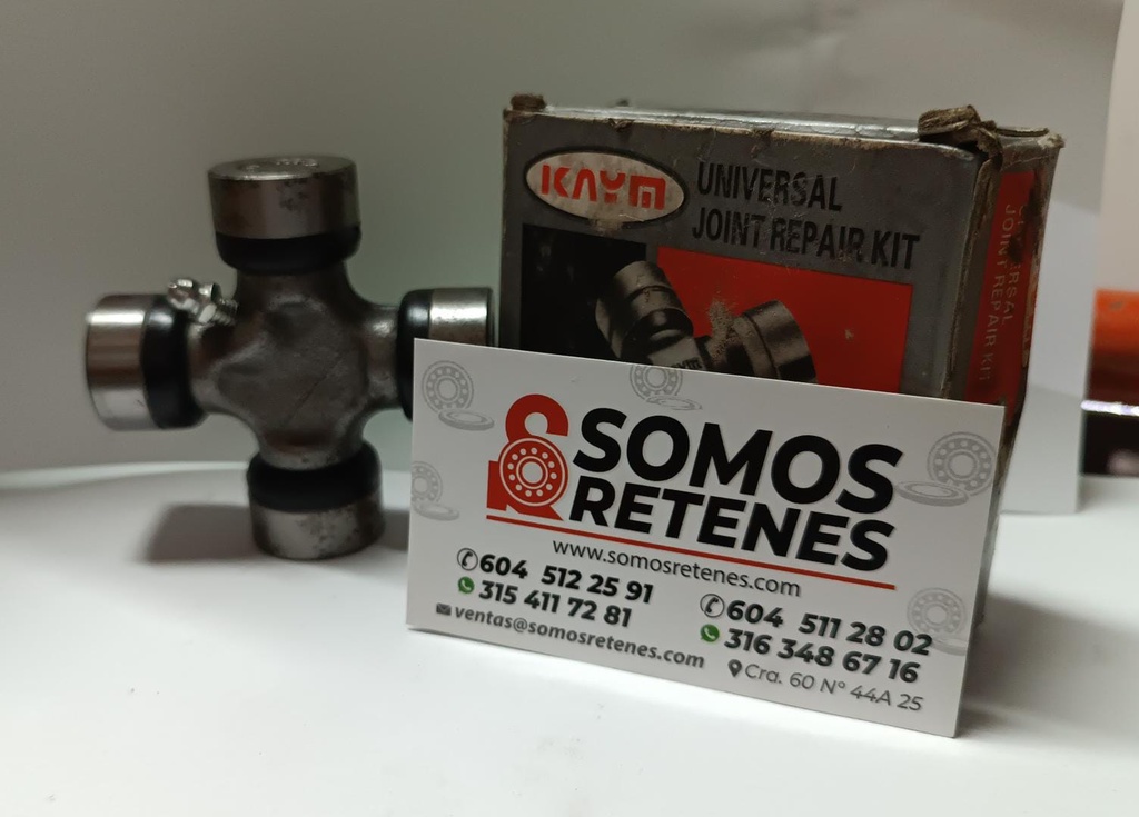 CRUCETA CARDAN DADO 27-68-74.06F GU1100 TU101 GUN50 54X LAND ROVER NISSAN CABSTAR MN F24 NISSAN NAVARA D40 NISSAN PATHFINDER 4X4 2.5L YD25DDTI 3.2L ZD30DDTI 2005-2010 (LE FALTAN 2 AGUJAS EN EL DADO) 