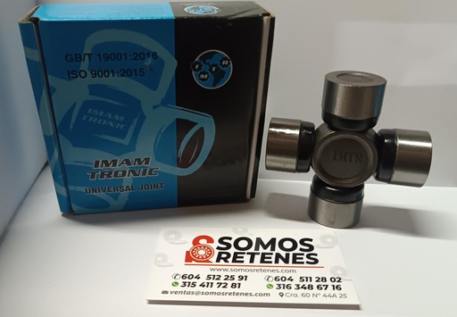 [X396IMANTRONIC] CRUCETA CARDAN DADO 28.6-70.5-77.9F TT114  GUT14 GUM86 TM186 TOYOTA LAND CRUISER 7580 X396 IMANTONIC