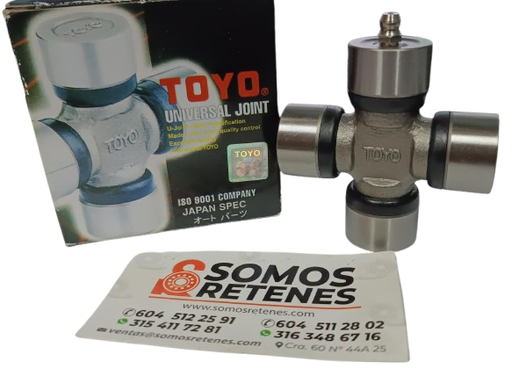 [XGUM84TOYO] CRUCETA CARDAN DADO 26-58.5-68F PINA POR FUERA  TM184, XM184(TOYO) GRAN VITARA USAR ARANDELAS HASTA 70MM
