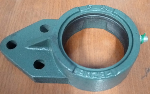 [FB206FK] CHUMACERA  ABRAZADERA EJE 30MM PESTAÑA CON ABRAZADERA DE TRES TORNILLOS CON FIJACIÓN CON TORNILLOS
