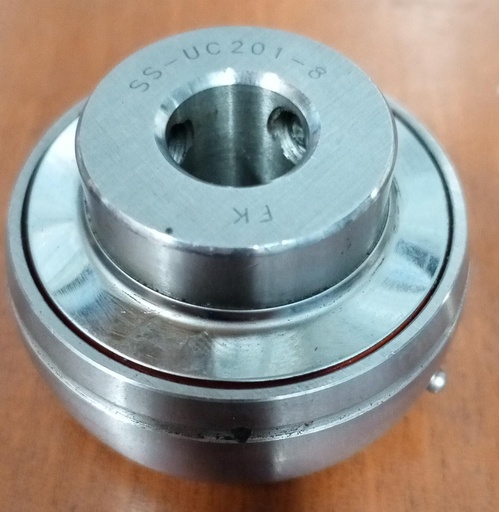 [SSUC201-8FK] CHUMACERA PEDESTAL INOX  EJE PULGADA 1/2Ö  CLASIFICACIÓN DE CARGA (KN): CR DINÁMICO = 12800, NÚCLEO ESTÁTICO = 6650 