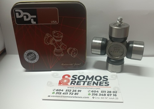 [X398DDT] CRUCETA CARDAN DADO 25-58-63.8 DDT398 PINA POR FUERA CARDAN GUS7 GUM78 GUM79 TM81 XM181 GUM81 GUD83 GUN53 TMZ101 GUMZ1 CHEVROLET SAMURAI TERIOS MITSUBISHI L300, ASIA TOPIC, VANS N200 N300 CHANA