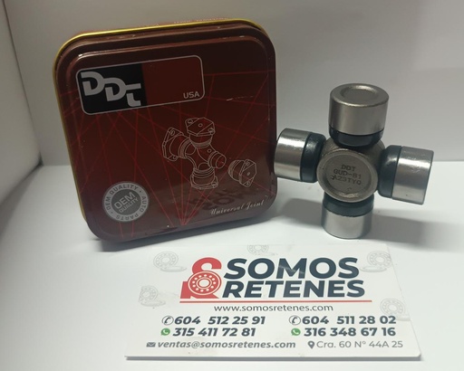 [X410DDT] CRUCETA CARDAN DADO 20-40-55F GUM92 GUD81 TD181 XD181(TOYO) DAIHATSU MOTOCARGUERO MONTERO GALANT 80 